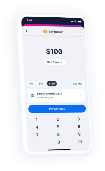 Buy bitcoin app screenshot